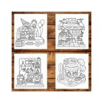 Carti si Birotica - Carti - Carti pentru copii - Carti de colorat - Carte de colorat antistres , 38 de ilustratii Little Corner, 82 pagini, A5 - Infinity.ro