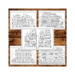 Carti si Birotica - Carti - Carti pentru copii - Carti de colorat - Carte de colorat antistres , 40 de ilustratii Apartamente - Volumul II, 86 pagini, A5 - Infinity.ro