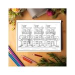 Carti si Birotica - Carti - Carti pentru copii - Carti de colorat - Carte de colorat antistres , 40 de ilustratii Apartamente - Volumul II, 86 pagini, A5 - Infinity.ro