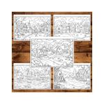 Carti si Birotica - Carti - Carti pentru copii - Carti de colorat - Carte de colorat antistres , 39 de ilustratii Orasele Micute, 84 pagini, A5 - Infinity.ro