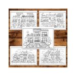 Carti si Birotica - Carti - Carti pentru copii - Carti de colorat - Carte de colorat antistres , 40 de ilustratii Apartamente - Volumul II, 86 pagini, A5 - Infinity.ro