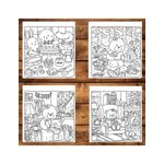 Carti si Birotica - Carti - Carti pentru copii - Carti de colorat - Carte de colorat antistres , 39 de ilustratii Cottage Friends, 84 pagini, A5 - Infinity.ro