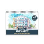 Carti si Birotica - Carti - Carti pentru copii - Carti de colorat - Carte de colorat antistres , 40 de ilustratii Apartamente - Volumul I, 86 pagini, A5 - Infinity.ro