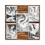 Carti si Birotica - Carti - Carti pentru copii - Carti de colorat - Carte de colorat antistres , 40 de ilustratii Aurora Boreala, 86 pagini, A5 - Infinity.ro