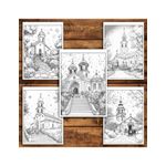 Carti si Birotica - Carti - Carti pentru copii - Carti de colorat - Carte de colorat antistres , 40 de ilustratii Bisericute, 86 pagini, A5 - Infinity.ro