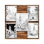 Carti si Birotica - Carti - Carti pentru copii - Carti de colorat - Carte de colorat antistres , 40 de ilustratii Bisericute, 86 pagini, A5 - Infinity.ro