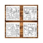 Carti si Birotica - Carti - Carti pentru copii - Carti de colorat - Carte de colorat antistres , 40 de ilustratii Barking Cute, 86 pagini, A5 - Infinity.ro