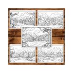 Carti si Birotica - Carti - Carti pentru copii - Carti de colorat - Carte de colorat antistres , 40 de ilustratii Cartiere linistite - Volumul I, 86 pagini, A5 - Infinity.ro