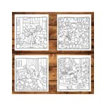 Carti si Birotica - Carti - Carti pentru copii - Carti de colorat - Carte de colorat antistres , 40 de ilustratii Cat Mom, 86 pagini, A5 - Infinity.ro