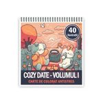 Carti si Birotica - Carti - Carti pentru copii - Carti de colorat - Carte de colorat antistres , 40 de ilustratii Cozy Date - Volumul I, 86 pagini, A5 - Infinity.ro