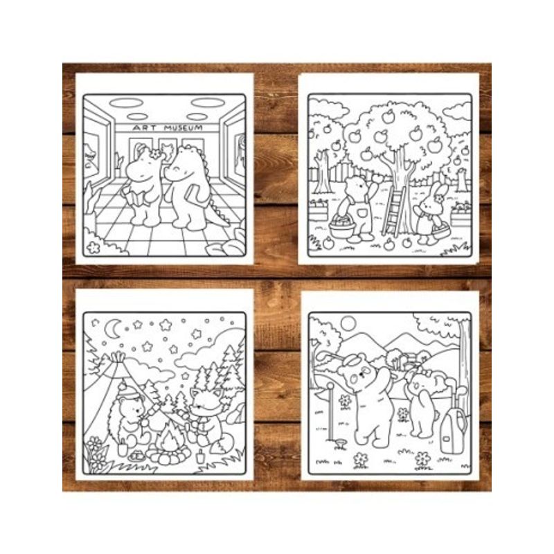 Carti si Birotica - Carti - Carti pentru copii - Carti de colorat - Carte de colorat antistres , 40 de ilustratii Cozy Date - Volumul I, 86 pagini, A5 - Infinity.ro