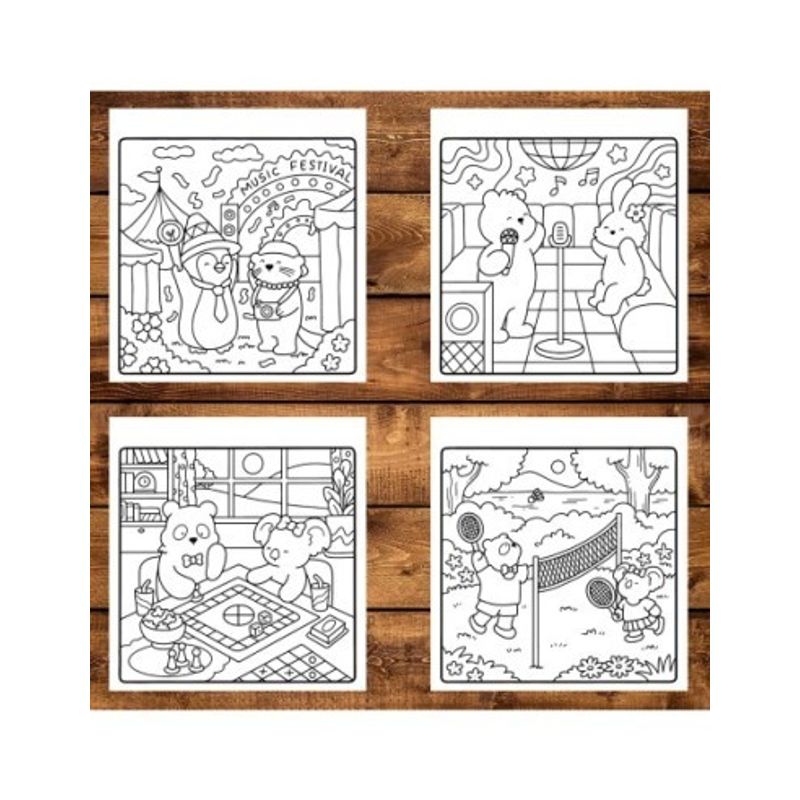 Carti si Birotica - Carti - Carti pentru copii - Carti de colorat - Carte de colorat antistres , 40 de ilustratii Cozy Date - Volumul I, 86 pagini, A5 - Infinity.ro
