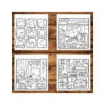 Carti si Birotica - Carti - Carti pentru copii - Carti de colorat - Carte de colorat antistres , 40 de ilustratii Cozy Friends - Volumul II, 86 pagini, A5 - Infinity.ro