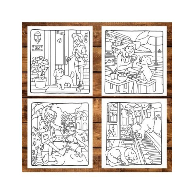Carti si Birotica - Carti - Carti pentru copii - Carti de colorat - Carte de colorat antistres , 40 de ilustratii Cozy Minutes, 86 pagini, A5 - Infinity.ro