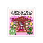 Carti si Birotica - Carti - Carti pentru copii - Carti de colorat - Carte de colorat antistres , 40 de ilustratii Cozy Japan, 86 pagini, A5 - Infinity.ro