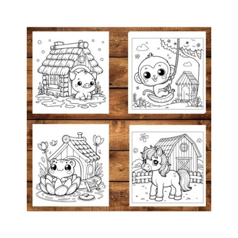 Carti si Birotica - Carti - Carti pentru copii - Carti de colorat - Carte de colorat antistres , 40 de ilustratii Cozy Homes, 86 pagini, A5 - Infinity.ro
