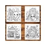 Carti si Birotica - Carti - Carti pentru copii - Carti de colorat - Carte de colorat antistres , 40 de ilustratii Cozy Homes, 86 pagini, A5 - Infinity.ro