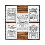 Carti si Birotica - Carti - Carti pentru copii - Carti de colorat - Carte de colorat antistres , 40 de ilustratii Cozy Kitchen, 86 pagini, A5 - Infinity.ro