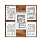Carti si Birotica - Carti - Carti pentru copii - Carti de colorat - Carte de colorat antistres , 40 de ilustratii Cozy Kitchen, 86 pagini, A5 - Infinity.ro
