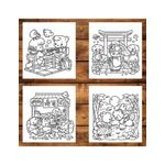 Carti si Birotica - Carti - Carti pentru copii - Carti de colorat - Carte de colorat antistres , 40 de ilustratii Cozy Japan, 86 pagini, A5 - Infinity.ro