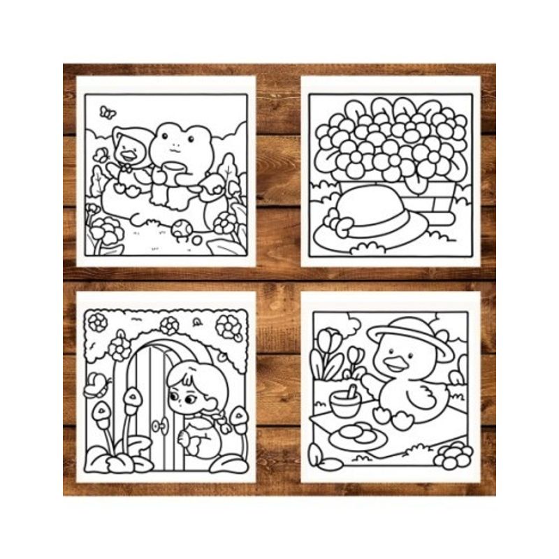 Carti si Birotica - Carti - Carti pentru copii - Carti de colorat - Carte de colorat antistres , 40 de ilustratii Cozy Garden, 96 pagini, A5 - Infinity.ro