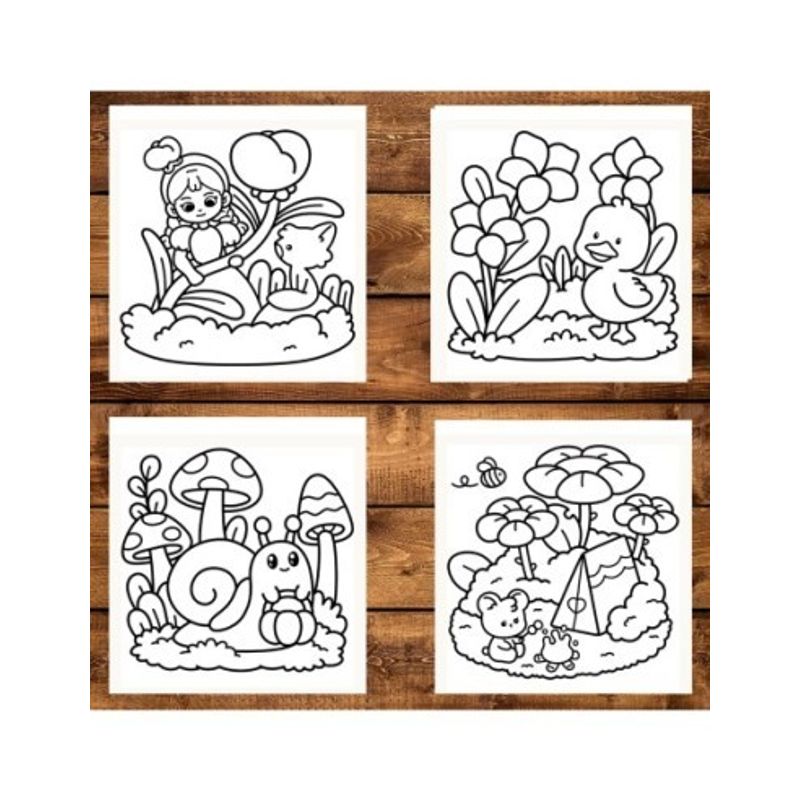 Carti si Birotica - Carti - Carti pentru copii - Carti de colorat - Carte de colorat antistres , 40 de ilustratii Cozy Garden, 96 pagini, A5 - Infinity.ro