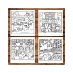 Carti si Birotica - Carti - Carti pentru copii - Carti de colorat - Carte de colorat antistres , 40 de ilustratii Cute Paris, 86 pagini, A5 - Infinity.ro