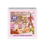 Carti si Birotica - Carti - Carti pentru copii - Carti de colorat - Carte de colorat antistres , 40 de ilustratii Cute Paris, 86 pagini, A5 - Infinity.ro