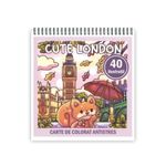 Carti si Birotica - Carti - Carti pentru copii - Carti de colorat - Carte de colorat antistres , 40 de ilustratii Cute London, 96 pagini, A5 - Infinity.ro