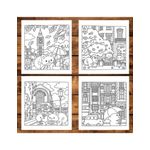Carti si Birotica - Carti - Carti pentru copii - Carti de colorat - Carte de colorat antistres , 40 de ilustratii Cute London, 96 pagini, A5 - Infinity.ro