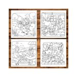 Carti si Birotica - Carti - Carti pentru copii - Carti de colorat - Carte de colorat antistres , 40 de ilustratii Family Moments, 86 pagini, A5 - Infinity.ro