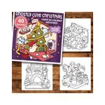 Carti si Birotica - Carti - Carti pentru copii - Carti de colorat - Carte de colorat antistres , 40 de ilustratii Ghostly Cute Christmas, 86 pagini, A5 - Infinity.ro