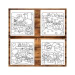 Carti si Birotica - Carti - Carti pentru copii - Carti de colorat - Carte de colorat antistres , 40 de ilustratii Ghostly Cute Christmas, 86 pagini, A5 - Infinity.ro