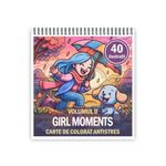 Carti si Birotica - Carti - Carti pentru copii - Carti de colorat - Carte de colorat antistres , 40 de ilustratii Girl Moments - Volumul II, 86 pagini, A5 - Infinity.ro