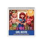 Carti si Birotica - Carti - Carti pentru copii - Carti de colorat - Carte de colorat antistres , 40 de ilustratii Girl Bestie, 86 pagini, A5 - Infinity.ro