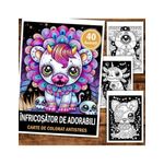 Carti si Birotica - Carti - Carti pentru copii - Carti de colorat - Carte de colorat antistres , 40 de ilustratii Infricosator de adorabil, 86 pagini, A5 - Infinity.ro