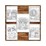 Carti si Birotica - Carti - Carti pentru copii - Carti de colorat - Carte de colorat antistres , 40 de ilustratii Kitten in a Teacup, 86 pagini, A5 - Infinity.ro