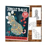 Carti si Birotica - Carti - Carti pentru copii - Carti de colorat - Carte de colorat antistres , 40 de ilustratii Jingle Balls, 106 pagini, A5 - Infinity.ro