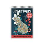 Carti si Birotica - Carti - Carti pentru copii - Carti de colorat - Carte de colorat antistres , 40 de ilustratii Jingle Balls, 106 pagini, A5 - Infinity.ro