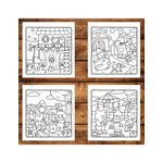Carti si Birotica - Carti - Carti pentru copii - Carti de colorat - Carte de colorat antistres , 40 de ilustratii Little Cuddles, 86 pagini, A5 - Infinity.ro