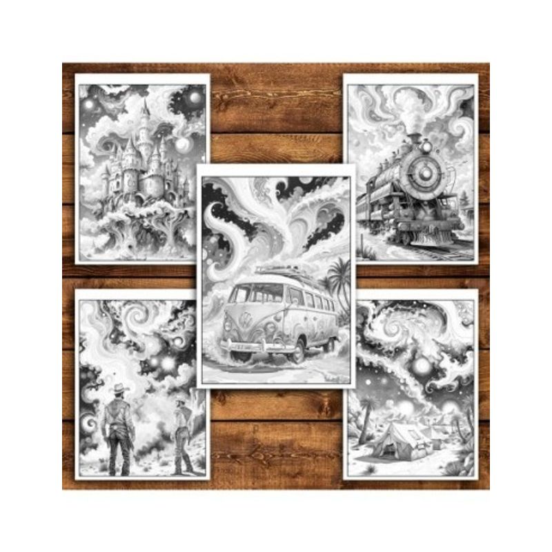 Carti si Birotica - Carti - Carti pentru copii - Carti de colorat - Carte de colorat antistres , 40 de ilustratii O lume abstracta, 86 pagini, A5 - Infinity.ro