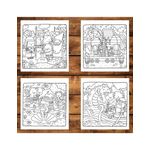 Carti si Birotica - Carti - Carti pentru copii - Carti de colorat - Carte de colorat antistres , 40 de ilustratii Mythology Moments, 86 pagini, A5 - Infinity.ro