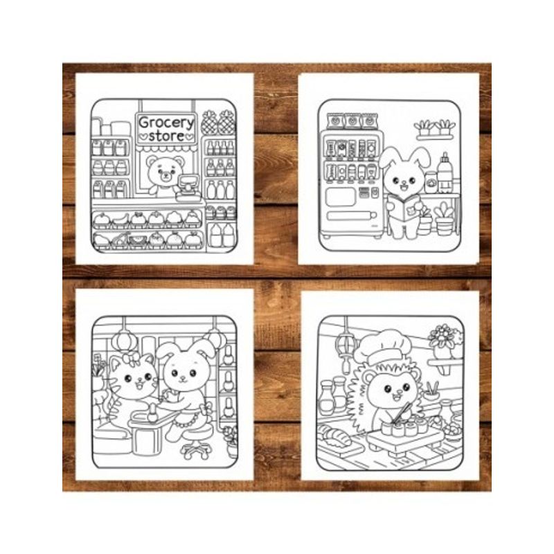 Carti si Birotica - Carti - Carti pentru copii - Carti de colorat - Carte de colorat antistres , 40 de ilustratii Paws Moments, 86 pagini, A5 - Infinity.ro