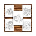 Carti si Birotica - Carti - Carti pentru copii - Carti de colorat - Carte de colorat antistres , 40 de ilustratii Pocket House - Volumul III, 86 pagini, A5 - Infinity.ro