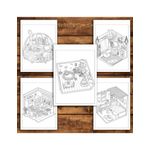 Carti si Birotica - Carti - Carti pentru copii - Carti de colorat - Carte de colorat antistres , 40 de ilustratii Pocket House - Volumul III, 86 pagini, A5 - Infinity.ro