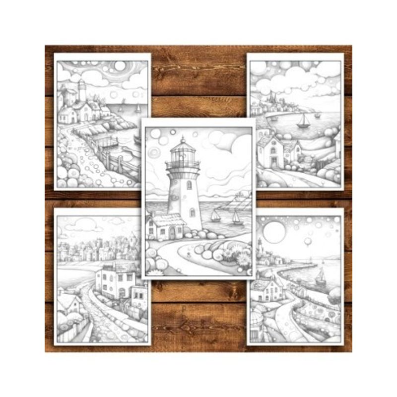 Carti si Birotica - Carti - Carti pentru copii - Carti de colorat - Carte de colorat antistres , 40 de ilustratii Povesti de la malul marii, 86 pagini, A5 - Infinity.ro