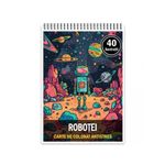 Carti si Birotica - Carti - Carti pentru copii - Carti de colorat - Carte de colorat antistres , 40 de ilustratii Robotei, 86 pagini, A5 - Infinity.ro