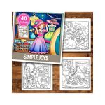Carti si Birotica - Carti - Carti pentru copii - Carti de colorat - Carte de colorat antistres , 40 de ilustratii Simple Joys, 86 pagini, A5 - Infinity.ro
