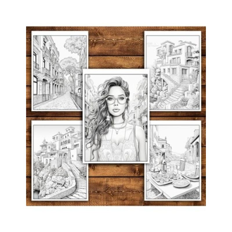 Carti si Birotica - Carti - Carti pentru copii - Carti de colorat - Carte de colorat antistres , 40 de ilustratii Spania, 86 pagini, A5 - Infinity.ro