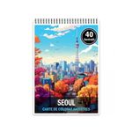 Carti si Birotica - Carti - Carti pentru copii - Carti de colorat - Carte de colorat antistres , 40 de ilustratii Seoul, 86 pagini, A5 - Infinity.ro